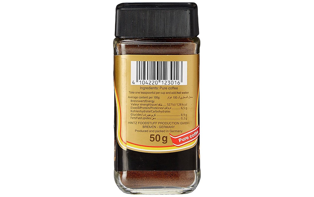 Hintz Instant Cafe    Glass Bottle  50 grams